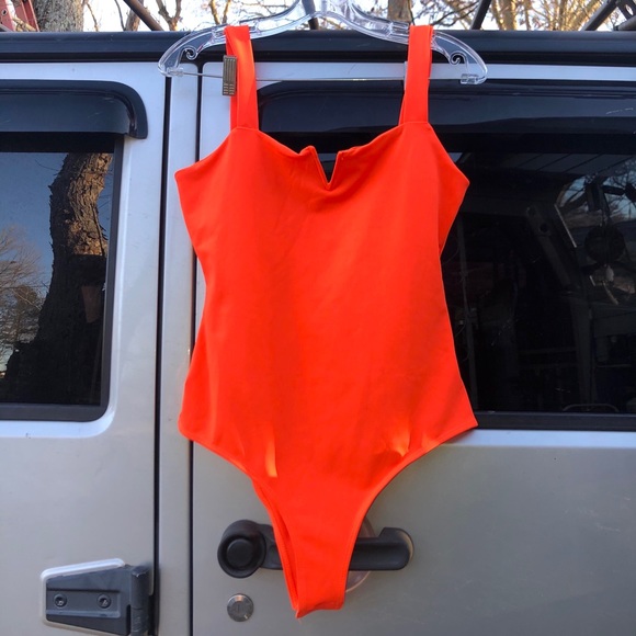 Neon Orange Bodysuit